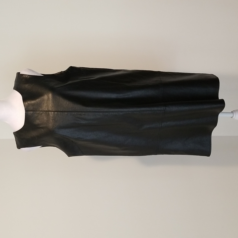 NWOT! Made for Impulse Faux Leather Sleeveless Midi Dress